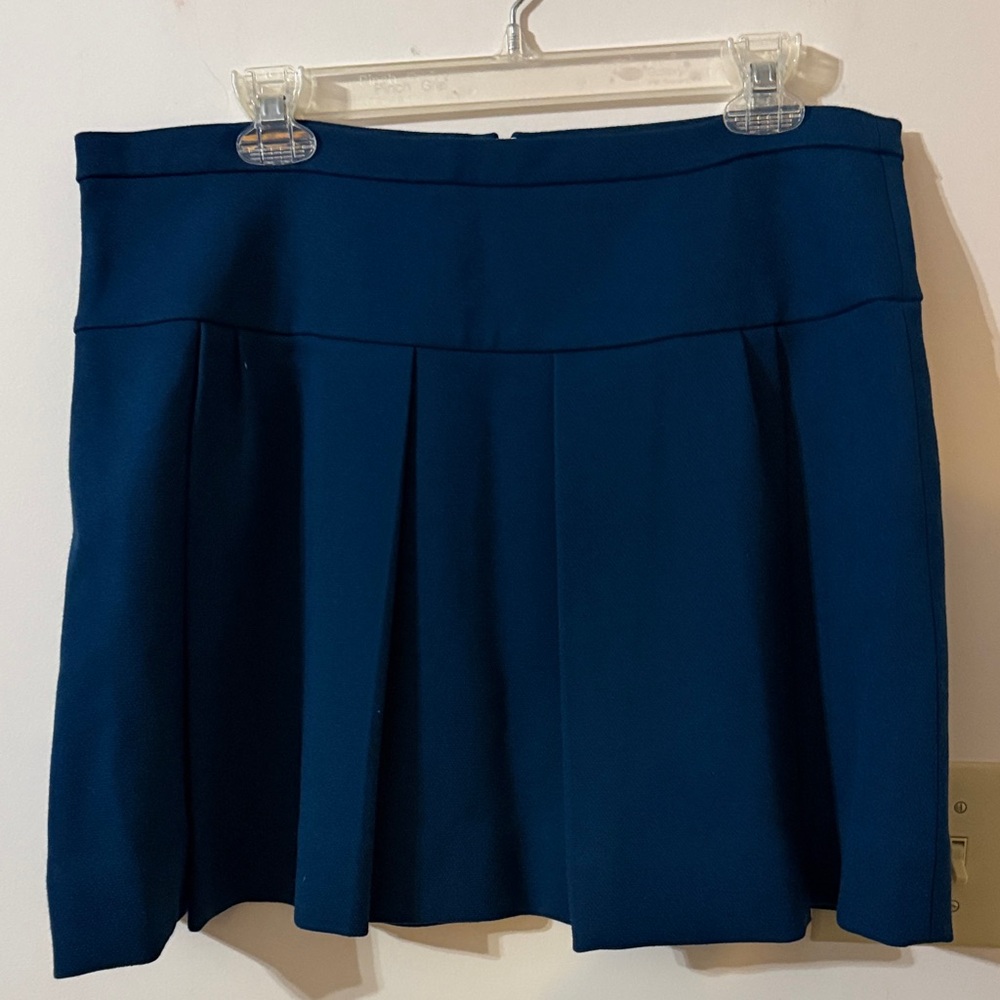 J. Crew teal Blue Mini Skirt